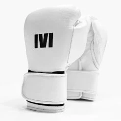 1V1 ARK-1 Training Boxing Gloves - Hook & Loop -Geezers Boxing Shop 1v100 white