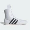 Adidas Box Hog 2 Junior Boxing Boot -Geezers Boxing Shop adi1410 white a 4 2
