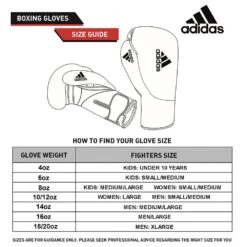 Adidas Hybrid 100 Junior Boxing Gloves -Geezers Boxing Shop adi150 guide 2 11