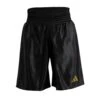 Adidas Satin Boxing Shorts -Geezers Boxing Shop adi1805 black a