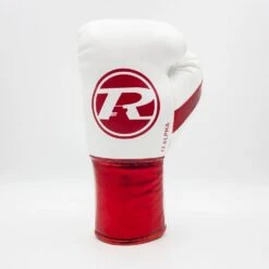 Ringside Pro Contest Alpha Boxing Gloves -Geezers Boxing Shop alpha fight glove white red 1