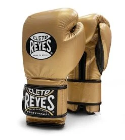 Cleto Reyes Velcro Sparring Boxing Gloves -Geezers Boxing Shop cleto velcro gold 4