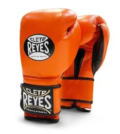 Cleto Reyes Velcro Sparring Boxing Gloves -Geezers Boxing Shop cleto velcro orange