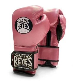 Cleto Reyes Velcro Sparring Boxing Gloves -Geezers Boxing Shop cleto velcro pink