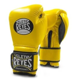 Cleto Reyes Velcro Sparring Boxing Gloves -Geezers Boxing Shop cleto velcro yellow 4