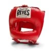 Cleto Reyes Pointed Nylon Bar Headguard -Geezers Boxing Shop cleto reyes pointed headguard red 1
