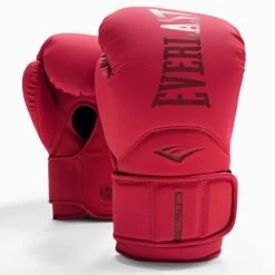 Everlast Elite 2 Training Boxing Gloves - Velcro -Geezers Boxing Shop ev106 red1 4