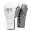 Everlast Powerlock2 Pro Fight Gloves -Geezers Boxing Shop ev135 white grey