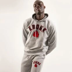 Kronk Gloves Applique Hoodie 6 Kronk Gloves Applique Hoodie -Geezers Boxing Shop fly104 grey a 1 5