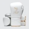 Fly Superlace X 2 Boxing Gloves 2 Fly Superlace X 2 Boxing Gloves -Geezers Boxing Shop fly130 wht grey gld a