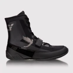 FLY Storm Junior Boxing Boots -Geezers Boxing Shop fly1400 black 1 1