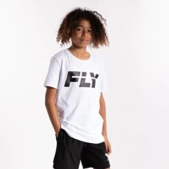 Fly Kids Big Logo Tee -Geezers Boxing Shop fly2519 white 1