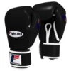 Fighting Sports Fury Professional Training Gloves - Velcro -Geezers Boxing Shop fs105 black a