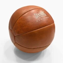 Geezers Pugilist Leather Medicine Ball