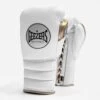 Geezers Halo Training/Sparring Boxing Gloves - Lace -Geezers Boxing Shop g161 whitegolda 3