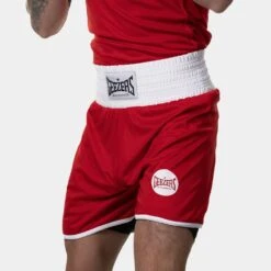 Geezers Reversible Amateur Shorts -Geezers Boxing Shop g1721 red a