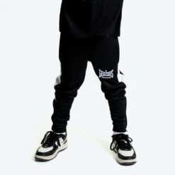 Geezers Junior Poly Tracksuit Pants -Geezers Boxing Shop g2899 black white a