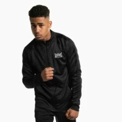 Geezers Poly Tracksuit Top -Geezers Boxing Shop g2901 black 1