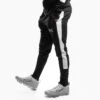 Geezers Poly Tracksuit Pants -Geezers Boxing Shop g2902 black white 1