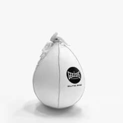 Geezers Elite Pro Leather Speedball -Geezers Boxing Shop g3043 white