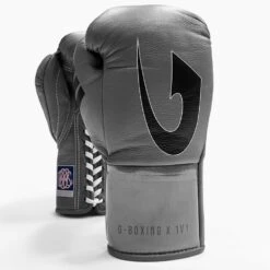G-Boxing X 1V1 Professional Fight Gloves -Geezers Boxing Shop gb120 slate 1 2
