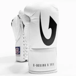G-Boxing X 1V1 Professional Fight Gloves -Geezers Boxing Shop gb120 whitea 2