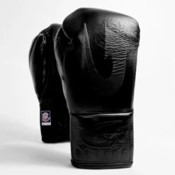 G-Boxing Cuban Professional Fight Boxing Gloves -Geezers Boxing Shop gb170 black black a