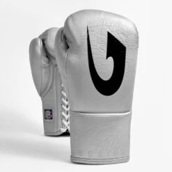 G-Boxing Cuban Professional Fight Boxing Gloves -Geezers Boxing Shop gb170 silver a