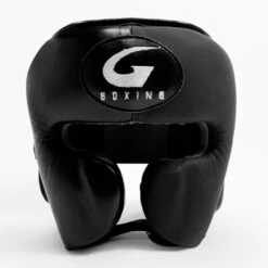 G-Boxing Cuban Big Cheek Headgear -Geezers Boxing Shop gb800 newblack 1 1