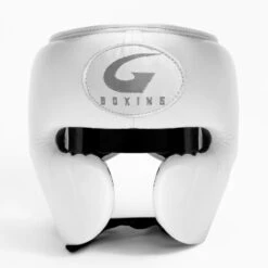 G-Boxing Cuban Big Cheek Headgear -Geezers Boxing Shop gb800 newwhite 1 1