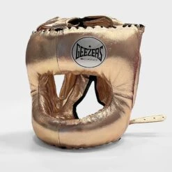 Geezers Elite Pro Bar Faced Headguard -Geezers Boxing Shop geezers elite pro barfaced headguard gold