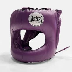 Geezers Elite Pro Bar Faced Headguard -Geezers Boxing Shop geezers elite pro barfaced headguard purple