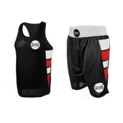 Geezers Elite Amateur Shorts & Vest Set -Geezers Boxing Shop geezerselitesetblack