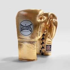 Geezers Elite Pro Fight Gloves - Special Edition -Geezers Boxing Shop gold silver