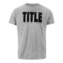 TITLE Boxing Iconic Block Tee -Geezers Boxing Shop grey black 1