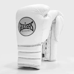 Geezers Halo Training/Sparring Boxing Gloves - Lace -Geezers Boxing Shop halo live images lace white 1