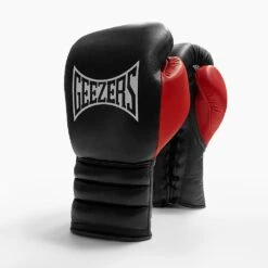 Geezers Hammer Training/Spar Boxing Gloves 2.0 - Lace -Geezers Boxing Shop lace black red
