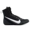 Nike Machomai 3 Junior Boxing Boot -Geezers Boxing Shop n1401 black white a 2