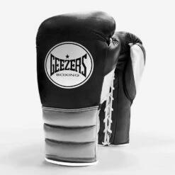 Geezers Halo Training/Sparring Boxing Gloves - Lace -Geezers Boxing Shop new halo lace black grey white