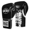Pro Mex Professional Edge Training/Sparring Gloves - Lace -Geezers Boxing Shop pb105 black a