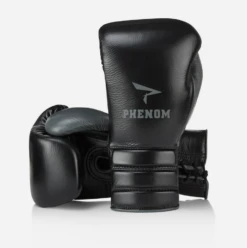Phenom Boxing SG-202 Sparring Gloves - Lace -Geezers Boxing Shop ph110 black grey