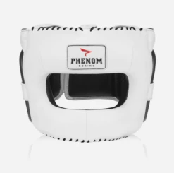 Phenom Boxing Elite FSHG-210D Professional Bar Headguard -Geezers Boxing Shop ph800 white grey