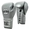 Pro Mex Pro Boxing Gloves V3.0 - Lace -Geezers Boxing Shop pm102 silver a