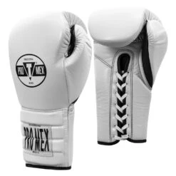 Pro Mex Pro Boxing Gloves V3.0 - Lace 10 Pro Mex Pro Boxing Gloves V3.0 - Lace -Geezers Boxing Shop pm102 white a