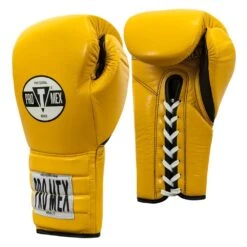 Pro Mex Pro Boxing Gloves V3.0 - Lace 11 Pro Mex Pro Boxing Gloves V3.0 - Lace -Geezers Boxing Shop pm102 yellow a
