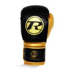 Ringside Pro Fitness Boxing Gloves -Geezers Boxing Shop pu black front 2