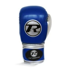 Ringside Pro Fitness Boxing Gloves -Geezers Boxing Shop pu blue front 2