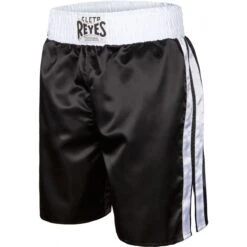 Cleto Reyes Satin Boxing Shorts -Geezers Boxing Shop rebt bk wh 1 2 1 1