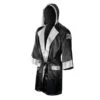 Cleto Reyes Boxing Robe With Hood -Geezers Boxing Shop rhrb bk wh 1 3 5