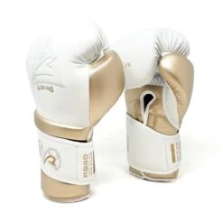 Rival RB80 AJ Impulse Bag Gloves - White/Gold